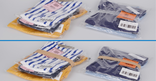 Bundling clothes and textiles for e-commerce - - ATS - Unique Banding